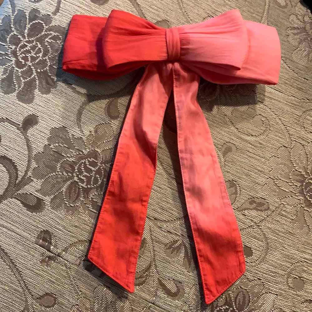 NWOT Loveshackfancy red dip dye ombre hair clip barrette